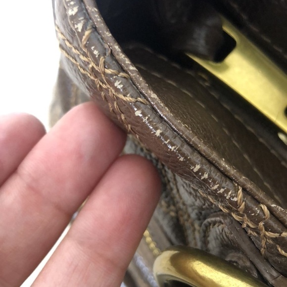 Marc Jacobs Vintage Quilted Brown Leather Large Bag - Picture 6 of 16